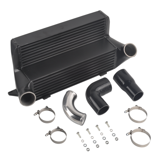 2007-2013 BMW 135i 135is 335i 335xi 92 E82 E90 E91 EE93 N54 Black 7.5" Intercooler Pipe Kit