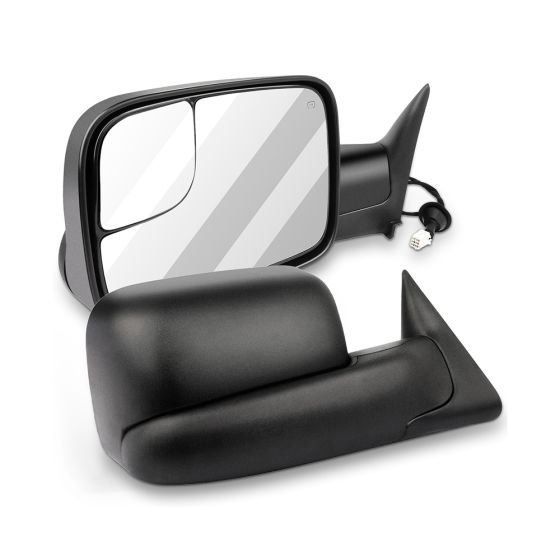 Towing Mirror Pair for 1998-2001 Dodge Ram 1500 1998-2002 Dodge Ram 2500 3500 Power Heated