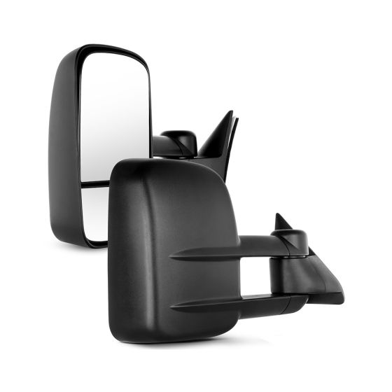 Towing Mirror Pair for 1988-2000 Chevy GMC C/K 1500 2500 3500 Suburban Manual Adjustment