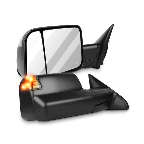 Towing Mirror Pair for 2009-2022 Dodge Ram 1500 Classic Power Heated Turn Signal Puddle Light Sensor