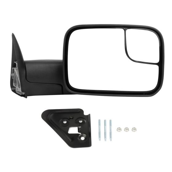 Towing Mirror Passenger Side for 1994-2002 Dodge Ram 1500 2500 3500 Manual Adjustment