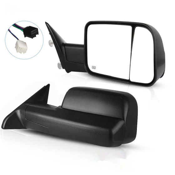 Towing Mirror Pair for 2009-2018 Dodge Ram 1500 2500 3500 4500 5500 Power Heated Manual Folding