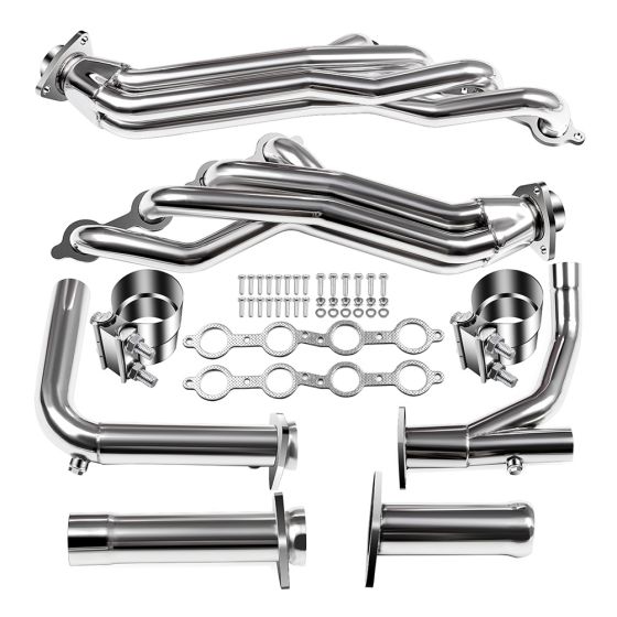 07-13 Chevy Silverado, 07-14 GMC Sierra/Cadillac Escalade/Chevrolet Tahoe/Chevrolet Suburban 1500, Long Tube Exhaust Manifold Header Y-Pipe Kit