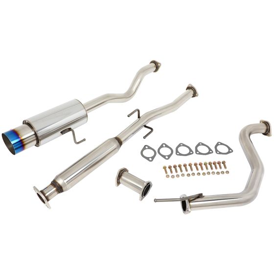 4.5" 4.5 inch 1994-2001 Acura Integra 1.8L Burnt Tip Blue Muffler Catback Exhaust System