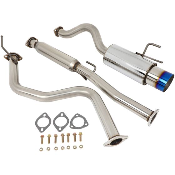 4.5" 1996-2000 Honda Civic 1.6L Burnt Tip Blue Muffler Catback Cat Back Exhaust System
