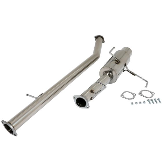 1995-1998 Nissan 240SX 2.4L 4.5" Round Tip Muffler Pipe Catback Exhaust System