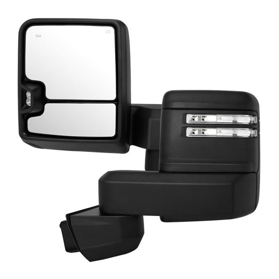 Towing Mirrors Pair for 2019-2022 Chevy Silverado GMC Sierra 2500HD 3500HD Power Heated Turn Signal Puddle Clearance Blind Spot Light