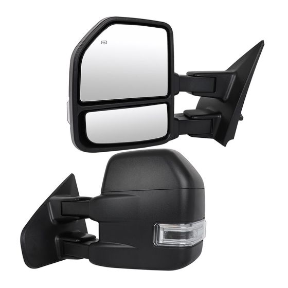 Tow Mirrors Pair for 2004-2014 Ford F150 Power Heated Turn Signal Puddle Light