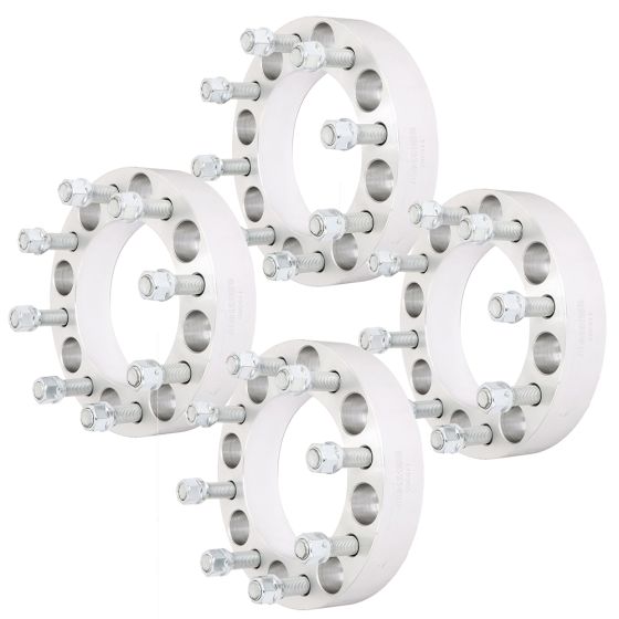 4Pcs 1.5" 8Lug 8x6.5 126.15mm Wheel Spacers for 12-22 Ram 2500 3500 88-10 Chevy Silverado GMC Sierra C/K 2500 3500