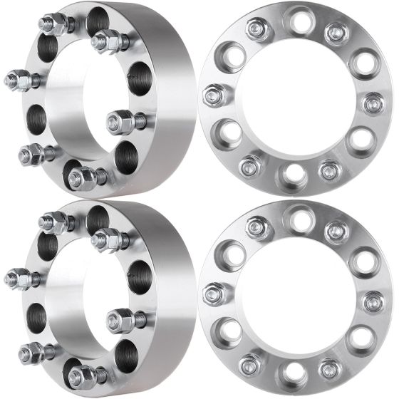 4Pcs 2" 6Lug 6x5.5 to 6x5.5 Wheel Spacers 108mm 12x1.5 for 1984-2023 Toyota 4Runner Tacoma Tundra FJ Cruiser