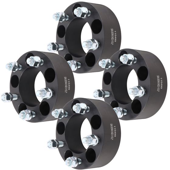 4Pcs 2" 5Lug 5x4.5 Wheel Spacers 82.5mm 1/2"x20 for 1964-2014 Ford Explorer Ranger Jeep Cherokee Wrangler Liberty