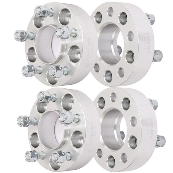 4Pcs 1.5" 5Lug 5x4.5 Wheel Spacers 71.5mm 1/2"-20 for 84-13 Jeep Cherokee Comanche Grand Cherokee Liberty Wrangler