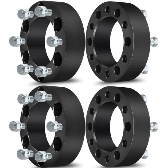 4Pcs 2" 6x5.5 Wheel Spacers 108mm 14x1.5 for 88-22 Chevy Tahoe GMC Yukon C2500 K1500 K2500