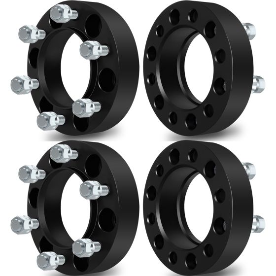 4Pcs 1.25" 6x5.5 Hubcentric Wheel Spacers 106mm 12x1.5 For 80-23 Toyota 4Runner Tacoma Tundra 03-23 Lexus GX460 GX470