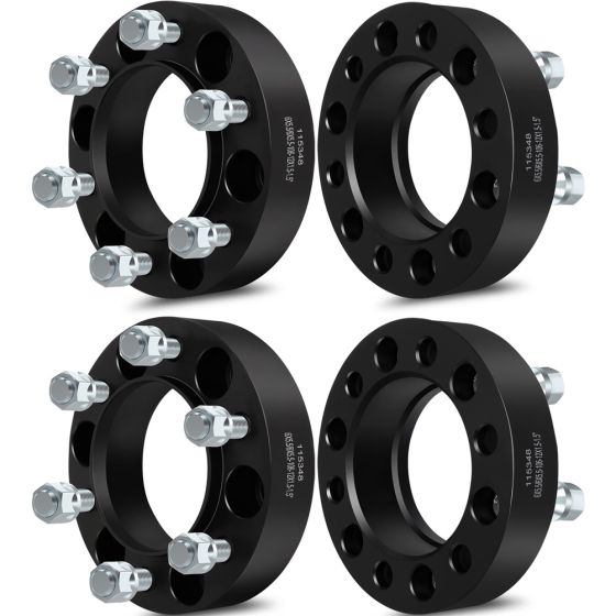 4Pcs 1.5" 6x5.5 HubCentric Wheel Spacers 106mm M12x1.5 for 89-23 Toyota 4Runner FJ Cruiser Sequoia Tacoma Tundra