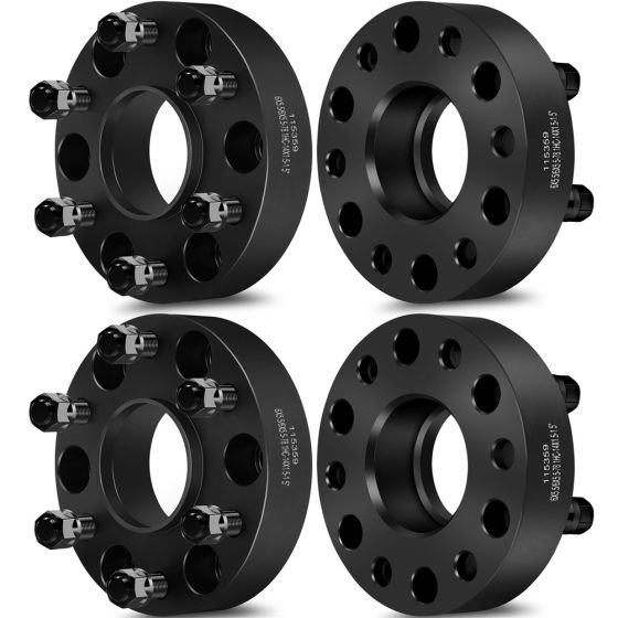 4Pcs 1.5" 6X5.5 Wheel Spacers 78.1mm 14x1.5 for 99-22 Cadillac Escalade 92-21 Chevy Avalanche Silverado Suburban GMC Savana Yukon