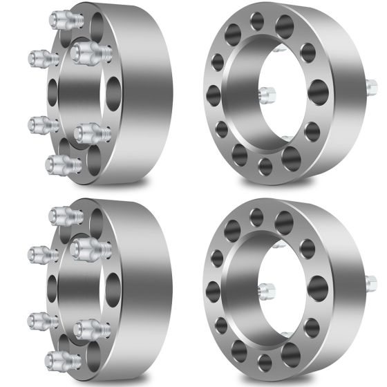 4Pcs 2" 6x5.5 Wheel Spacers 108mm 12X1.5 for 04-16 Chevy S10 Colorado 89-22 Toyota 4Runner Sequoia Tacoma Tundra