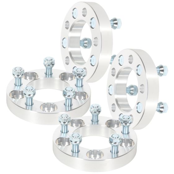 4Pcs 25mm 1" 5x4.5 Wheel Spacers 82.5mm 1/2" for 65-14 Ford Edge Explorer Fairlane Mustang Ranger 84-12 Jeep Cherokee Liberty Wrangler