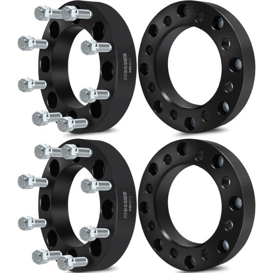 4Pcs 1.5" 8x6.5 to 8x180 Wheel Adapter 130mm 14x1.5 for 88-14 Chevy Avalanche Silverado Suburban GMC Savana Sierra C/K 2500 3500