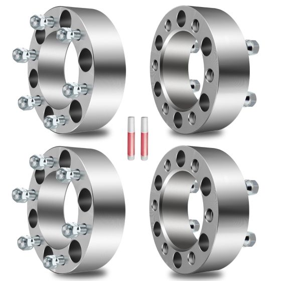 4P 2" 6x5.5 Wheel Spacers 108mm 12x1.25 for 98-23 Nissan Armada Frontier TITAN Xterra 97-10 INFINITI QX4 QX56