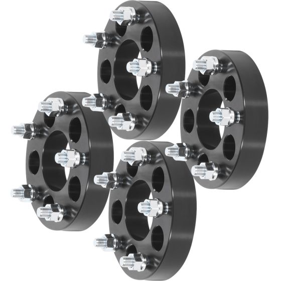 4Pcs 1.25" 5Lug 5x4.5 to 5x5.5 Wheel Adapters 71.5mm for 82-19 Ford Explorer Mustang Ranger Taurus 80-12 Jeep Cherokee Liberty Wrangler