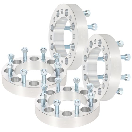 4Pcs 1.5'' 8x6.5 Wheel Spacers 130mm 14x1.5 for 88-14 Chevy Silverado Suburban GMC Savana Sierra C/K 2500 3500 12-22 Ram 2500 3500