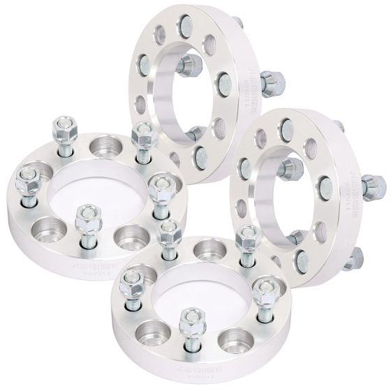 4Pcs 1" 5x4.5 5x114.3 Wheel Spacers 82.5mm 12x1.5 for 01-12 Ford Escape Fusion 95-21 Honda Accord CRV Civic Odyssey