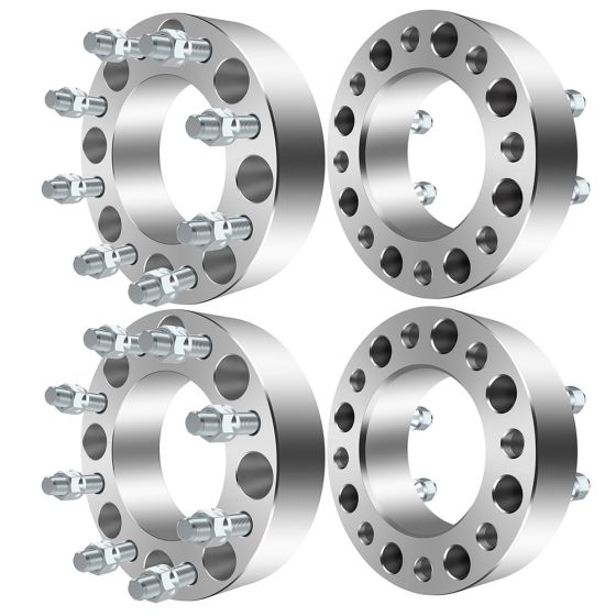 4Pcs 2" 8x6.5 Wheel Spacers 117mm 14x1.5 for 88-18 Chevy Avalanche Express Silverado Suburban GMC Savana Sierra C/K 2500 3500