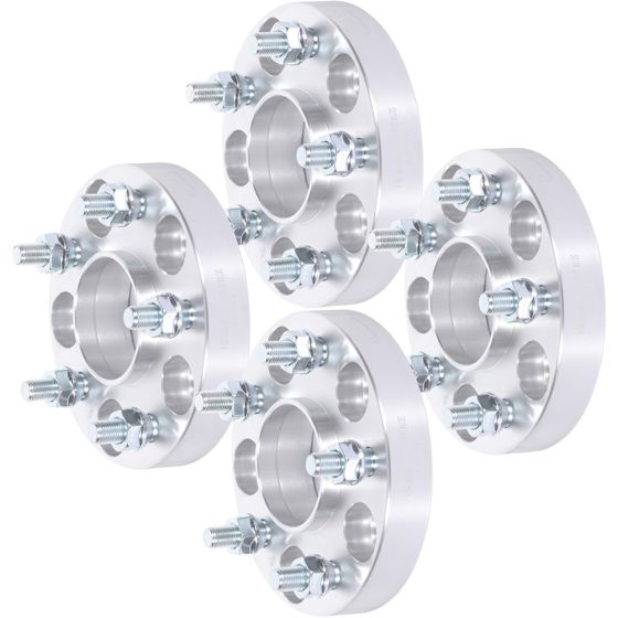 4Pcs 1" 5Lug 5x4.5 Wheel Spacers 66.2mm 12X1.25 for 92-22 Infiniti EX35 FX35 G25 G35 I30 I35 J30 M35 M37 Q45 QX55 84-22 Nissan 300ZX 350Z 370Z