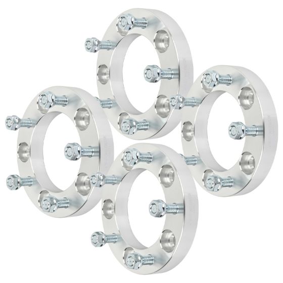 4Pcs 1" 5Lug 5x5.5 Wheel Spacers 108mm 1/2" for 90-01 Dodge Ram 1500 D150 B1500 75-05 Ford E150 F150