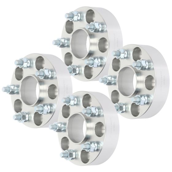 4Pcs 1.5" 5Lug 5x4.5 Wheel Spacers 64.1mm 12x1.5 for 95-23 Honda Accord CRV Civic Odyssey 96-23 Acura CL TL RL