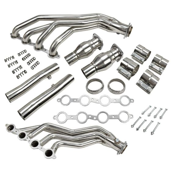 2005-2006 Pontiac GTO LS2 6.0L V8 Exhaust Header Manifold with Pipes Resonator Kit