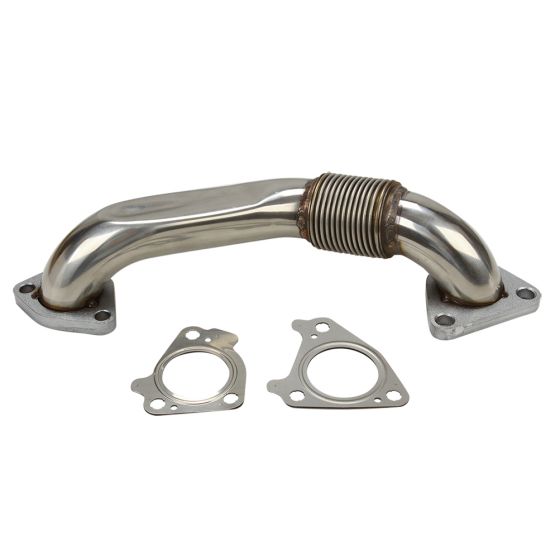 Passenger Side Exhaust Up Pipe for 2001-2016 Chevy GMC LB7 LLY LBZ LMM LML 6.6L Duramax SL
