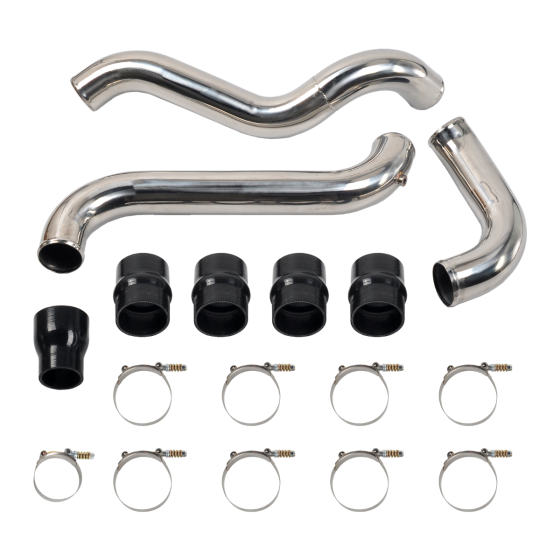 Polished 3" Intercooler Pipe Boot Kit for 2011-2016 GMC Chevy 6.6L LML Duramax 2500HD 3500HD