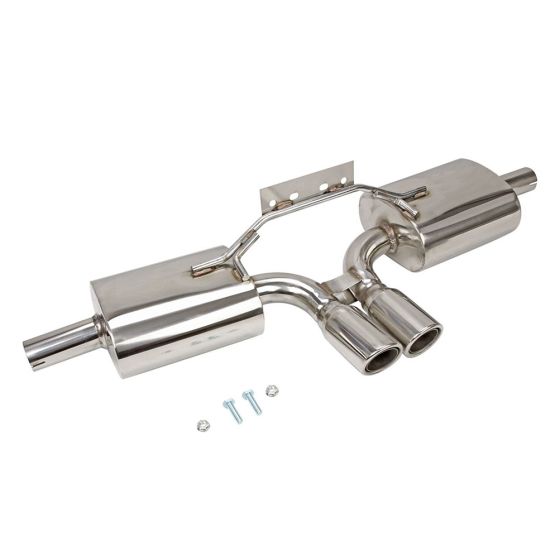 Stainless Catback Exhaust 3" Dual Tip Muffler for 97-04 Porsche Boxster/S 986 M96