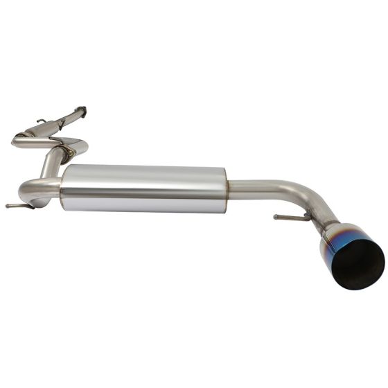 Muffler Catback Exhaust System w/ 4" Burnt Tip for 1988-1991 Honda CRX 1.5L