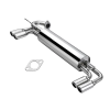Axle Back Catback Exhaust System 2" Dual Muffler Tip for 1985-1989 Toyota MR2 W10 SW 4A-GE