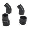Black 3.5" Intercooler Pipe Boot Kit for 2013-2018 Dodge Ram 2500 3500 6.7L Cummins Diesel