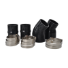 Black 2.75" Intercooler Pipe Boot Kit for 1994-2002 Dodge Ram 2500 3500 5.9L Cummins Diesel