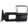 Towing Mirror Chrome Pair for 1988-2000 Chevy GMC C/K 1500 2500 C3500 Power Turn Signal Arrow Clearance Light