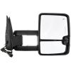 Tow Mirror Chrome Pair for 1999-2002 Chevy Silverado GMC Sierra 1500 2500 HD Power Heated Turn Signal Arrow Clearance Light