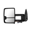 Towing Mirror Chrome Pair for 2003-2007 Chevy Silverado GMC Sierra 1500 2500 3500 Classic Power Heated Turn Signal Puddle Auxiliary Light