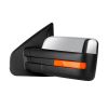 Towing Mirror Chrome Pair for 2004-2014 Ford F150 Power Heated Turn Signal Reflective Stripe
