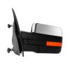Towing Mirror Chrome Pair for 2004-2014 Ford F150 Power Heated Turn Signal Reflective Stripe