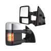 Towing Mirror Chrome Pair for 1999-2007 Ford F250 F350 F450 F550 Super Duty Excursion Power Heated Turn Signal