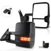 Towing Mirror Pair for 1988-2000 Chevy GMC C/K 1500 2500 3500 Power Turn Signal Clearance Light