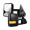 Towing Mirror Pair for 2007-2014 Chevy GMC Silverado Sierra Suburban 1500 2500 3500 HD Power Heated Turn Signal Clearance Light