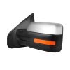 Towing Mirror Chrome Driver Side for 2007-2014 Ford F150 Power Heated Turn Signal Puddle Light