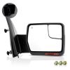 Towing Mirror Passenger Side for 2004-2014 Ford F150 Power Heated Turn Signal Puddle Light Chrome Housing