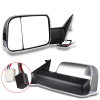 Towing Mirror Chrome Pair for 2009-2018 Ram 1500 2500 3500 Power Heated Turn Signal Puddle Light